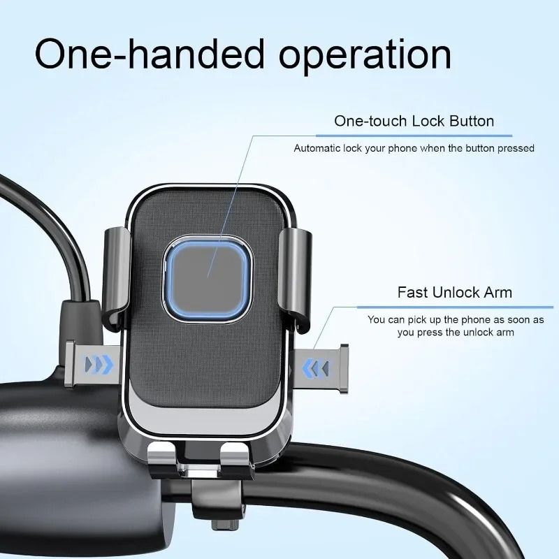 Universal Bike Phone Holder 360 Degree Rotatable Handlebar Mount 1