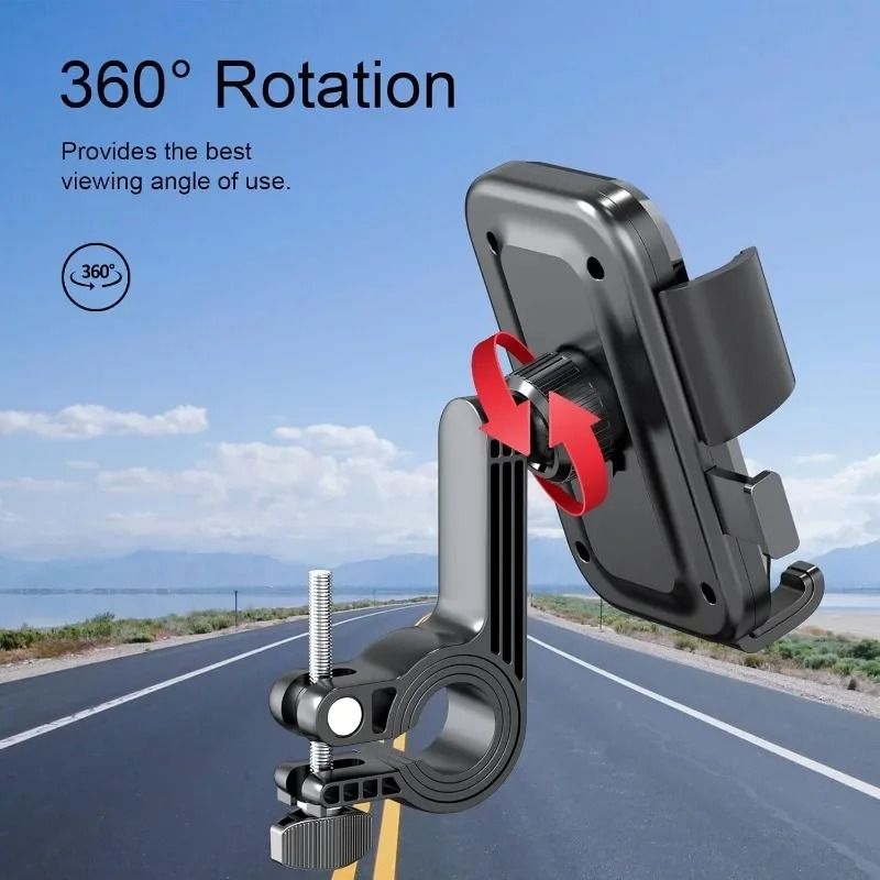 Universal Bike Phone Holder 360 Degree Rotatable Handlebar Mount 3