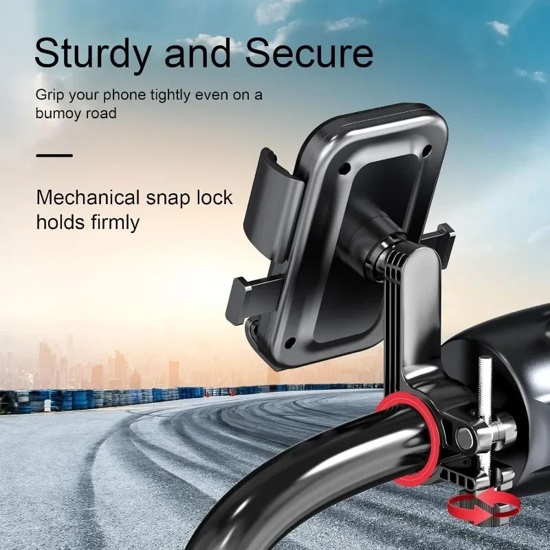 Universal Bike Phone Holder 360 Degree Rotatable Handlebar Mount 4