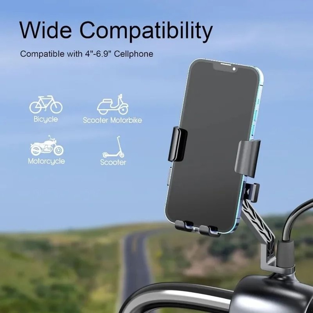Universal Bike Phone Holder 360 Degree Rotatable Handlebar Mount 5