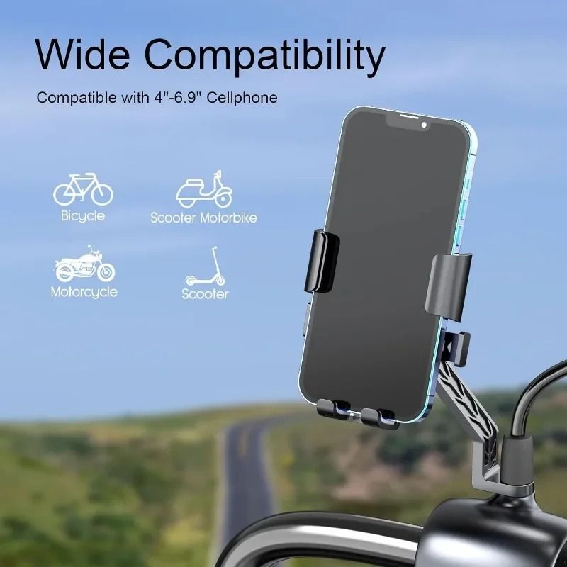 Universal Bike Phone Holder 360 Degree Rotatable Handlebar Mount 5