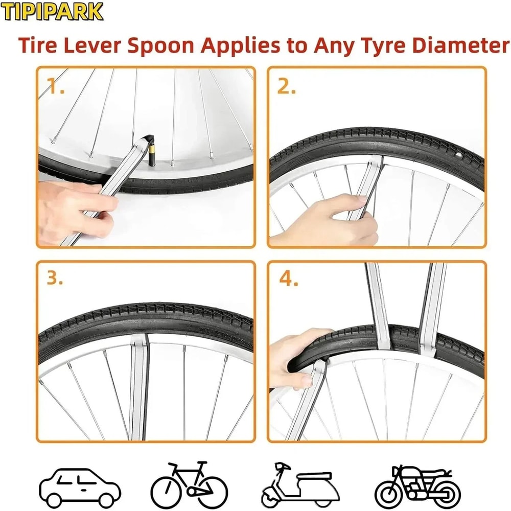Steel Tire Iron Lever Tool For Bicycle Motorcycle And Car Repair 1