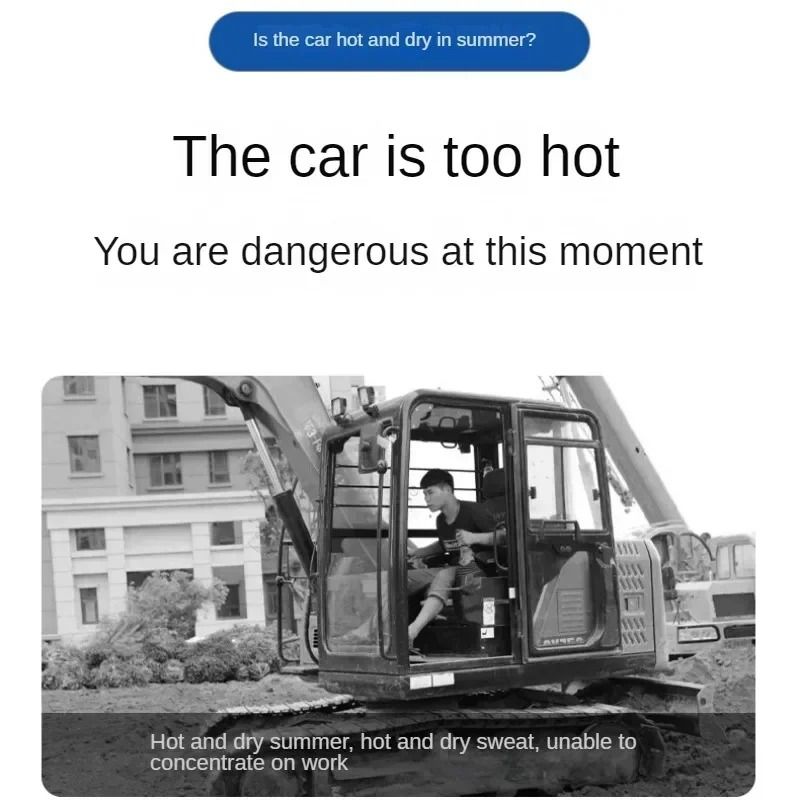 Portable Car Fan 12V 24V USB Rechargeable Single Head 1