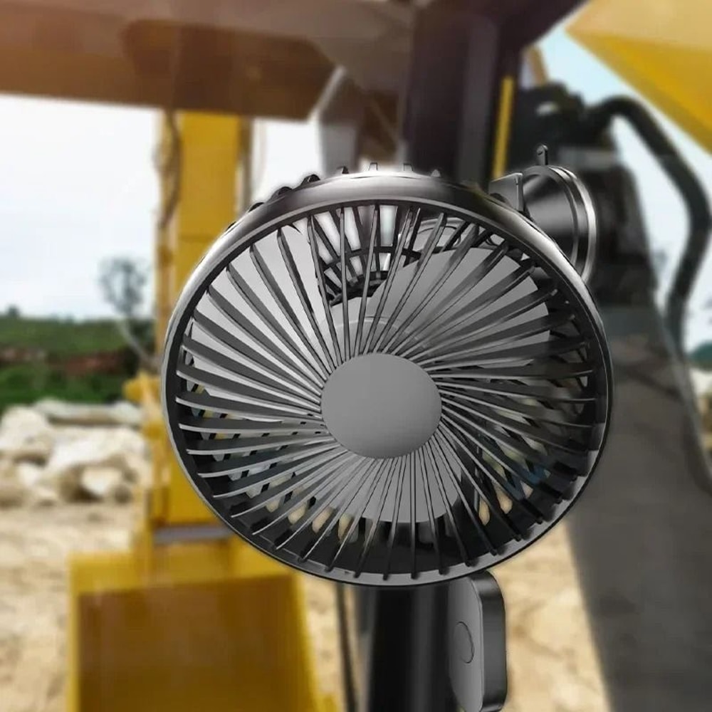 Portable Car Fan 12V 24V USB Rechargeable Single Head 3