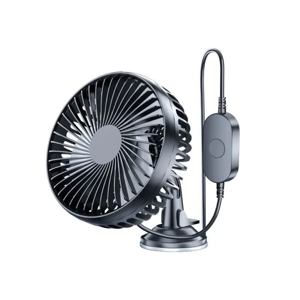 Portable Car Fan 12V 24V USB Rechargeable Single Head 6