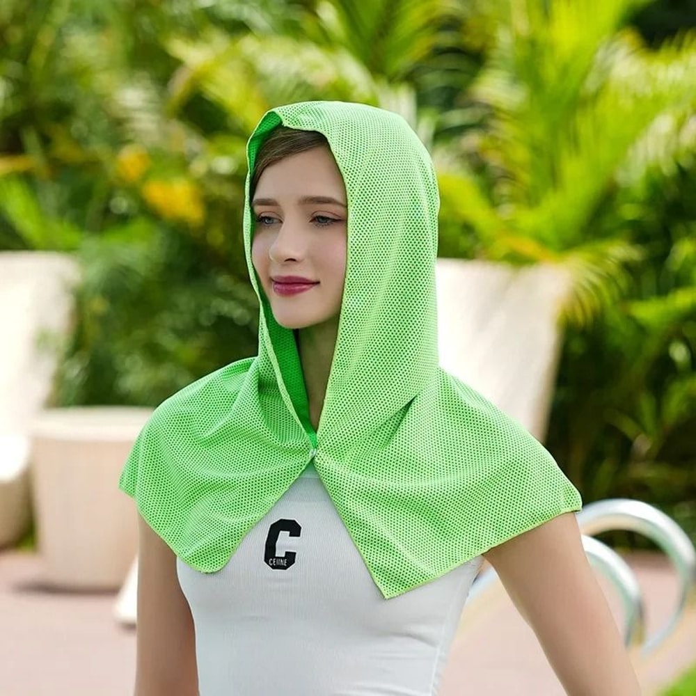 Cooling Hoodie Towel For Neck And Face Quick Dry Sports Towel 13