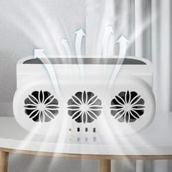 solar powered car window exhaust fan with usb charging