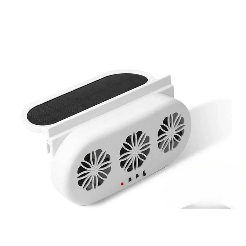 Solar Powered Car Window Exhaust Fan With USB Charging 9