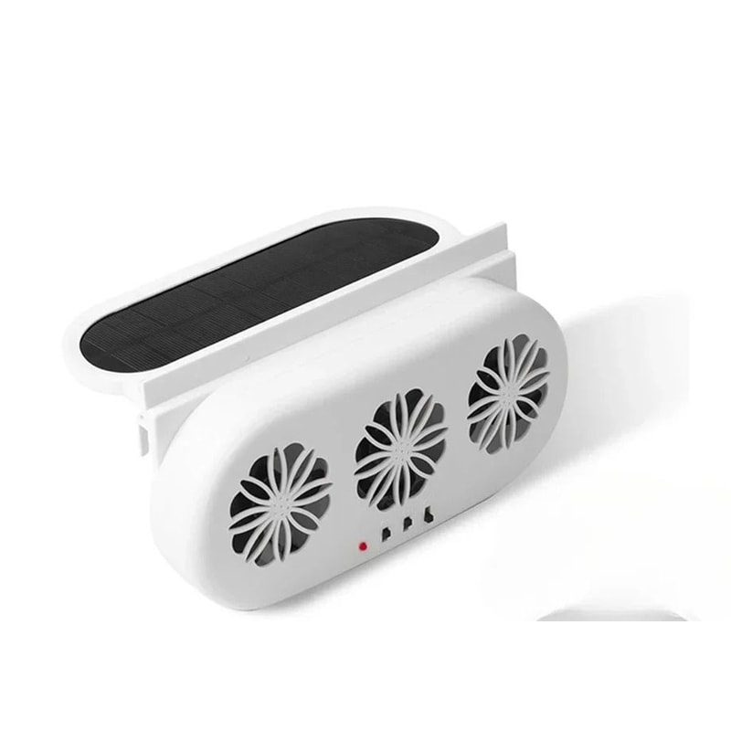 Solar Powered Car Window Exhaust Fan With USB Charging 9