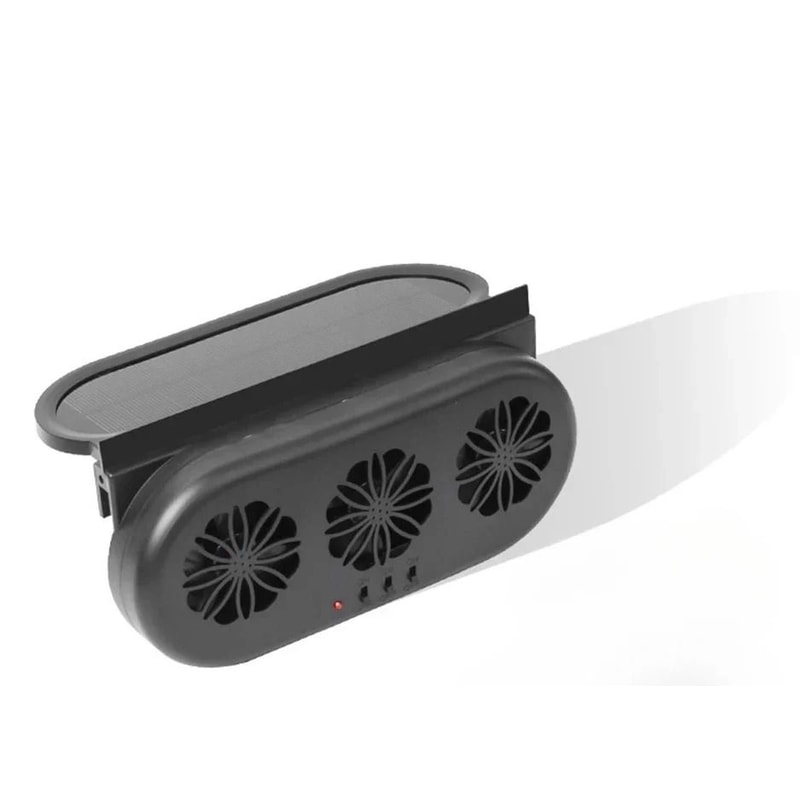 Solar Powered Car Window Exhaust Fan With USB Charging 8
