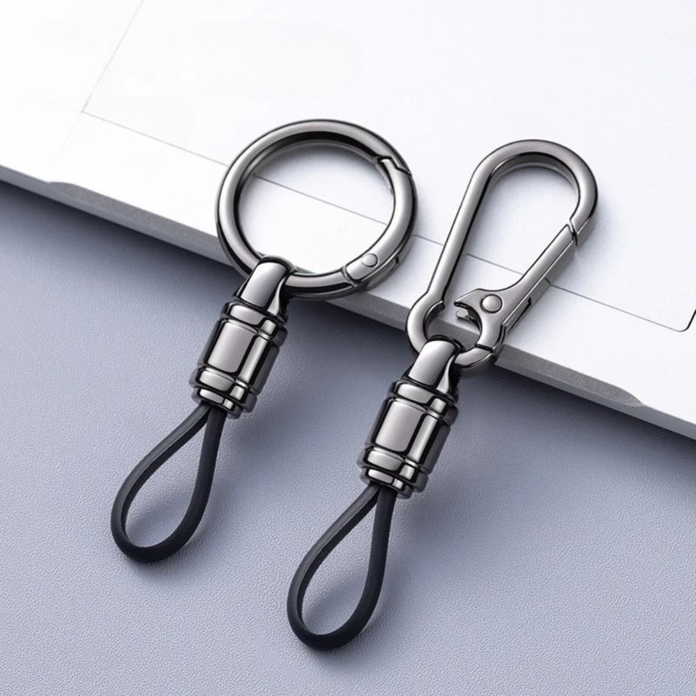 Metal Car Key Chain Pendant With Waist Hanging Buckle 0