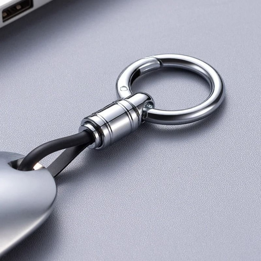 Metal Car Key Chain Pendant With Waist Hanging Buckle 3