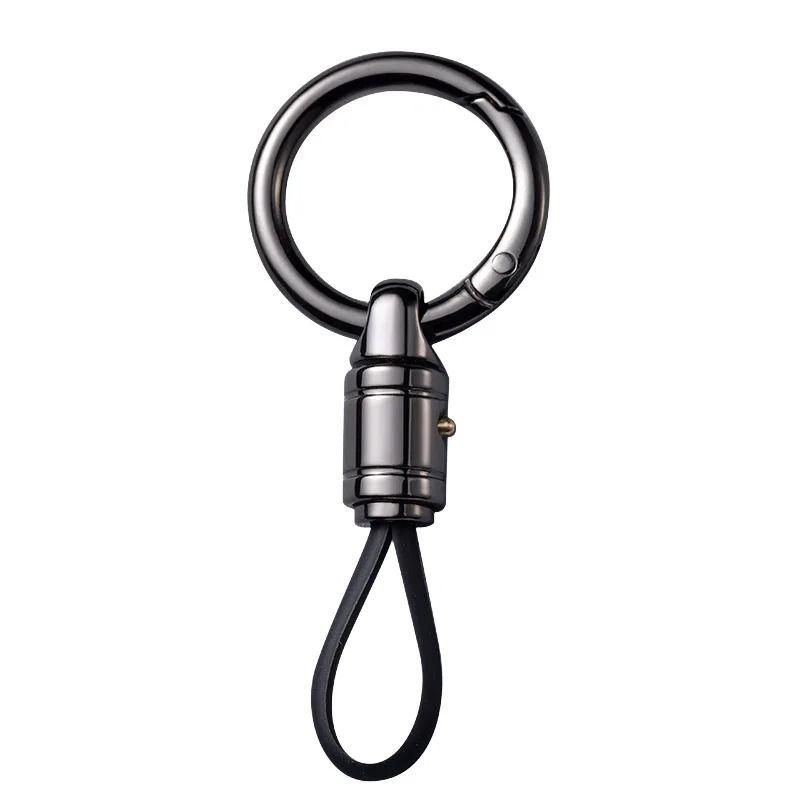 Metal Car Key Chain Pendant With Waist Hanging Buckle 4