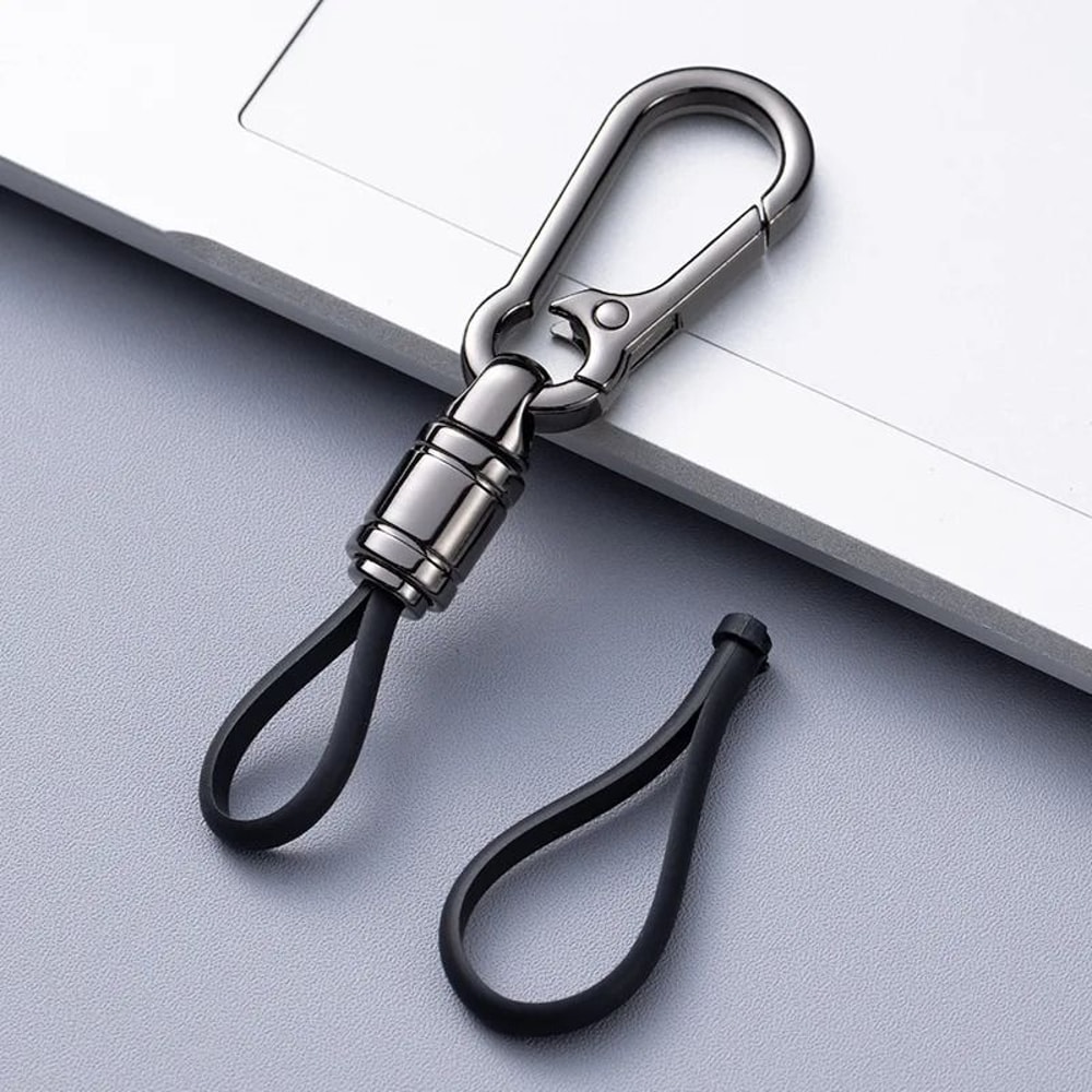 Metal Car Key Chain Pendant With Waist Hanging Buckle 5