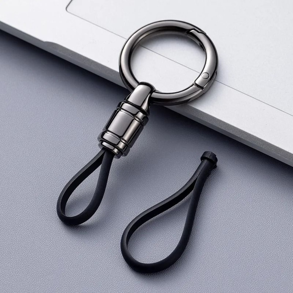 Metal Car Key Chain Pendant With Waist Hanging Buckle 6