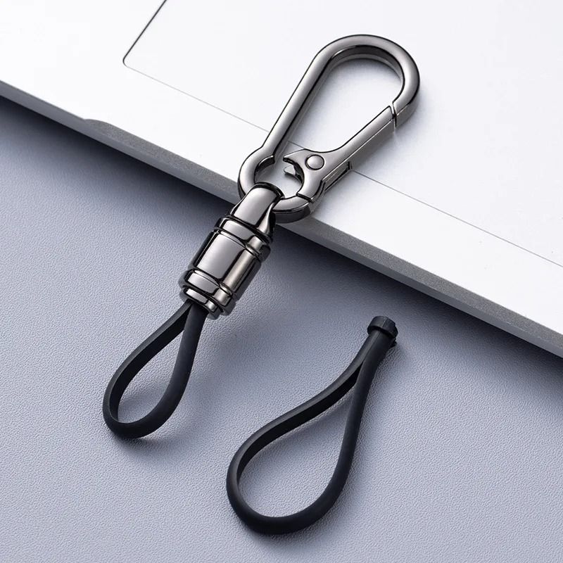 Metal Car Key Chain Pendant With Waist Hanging Buckle 7