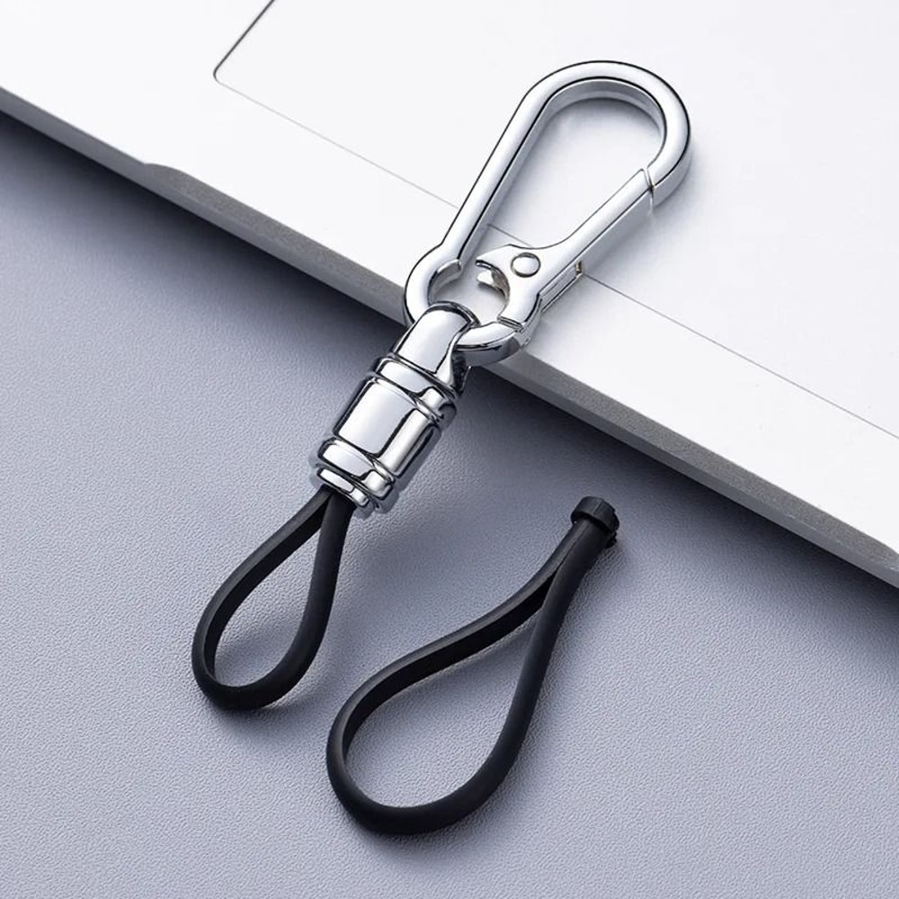 Metal Car Key Chain Pendant With Waist Hanging Buckle 8