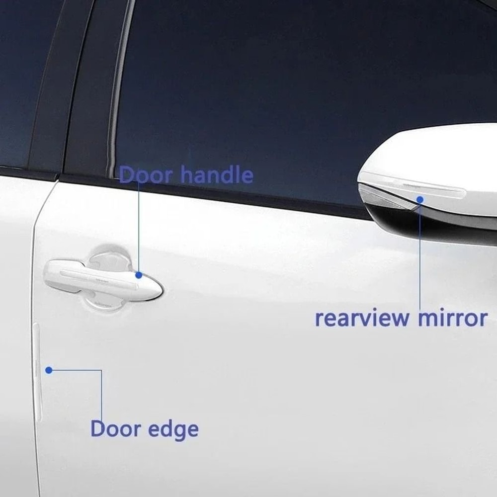 Transparent Car Door Handle Bowl Protective Stickers 4