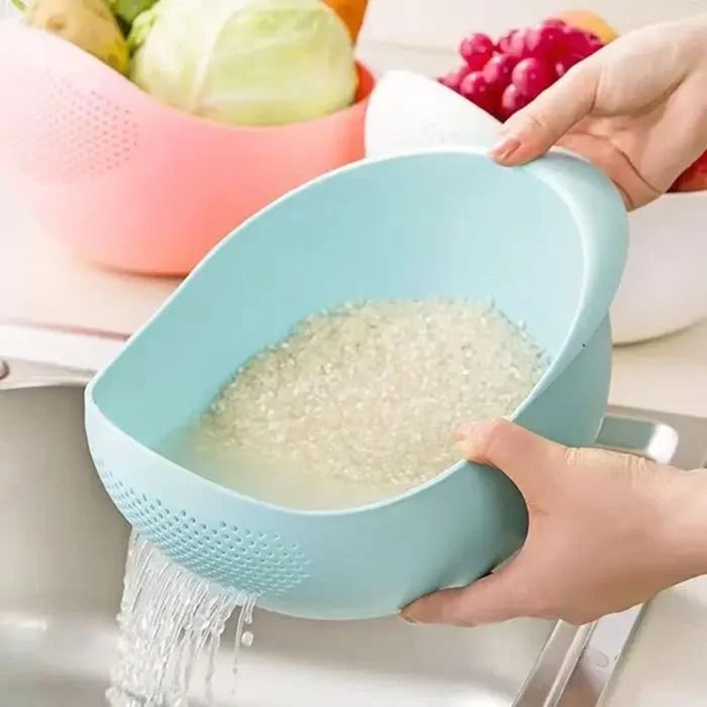 Rice Sieve Drainage Basket For Washing Rice Fruit And Vegetables 10