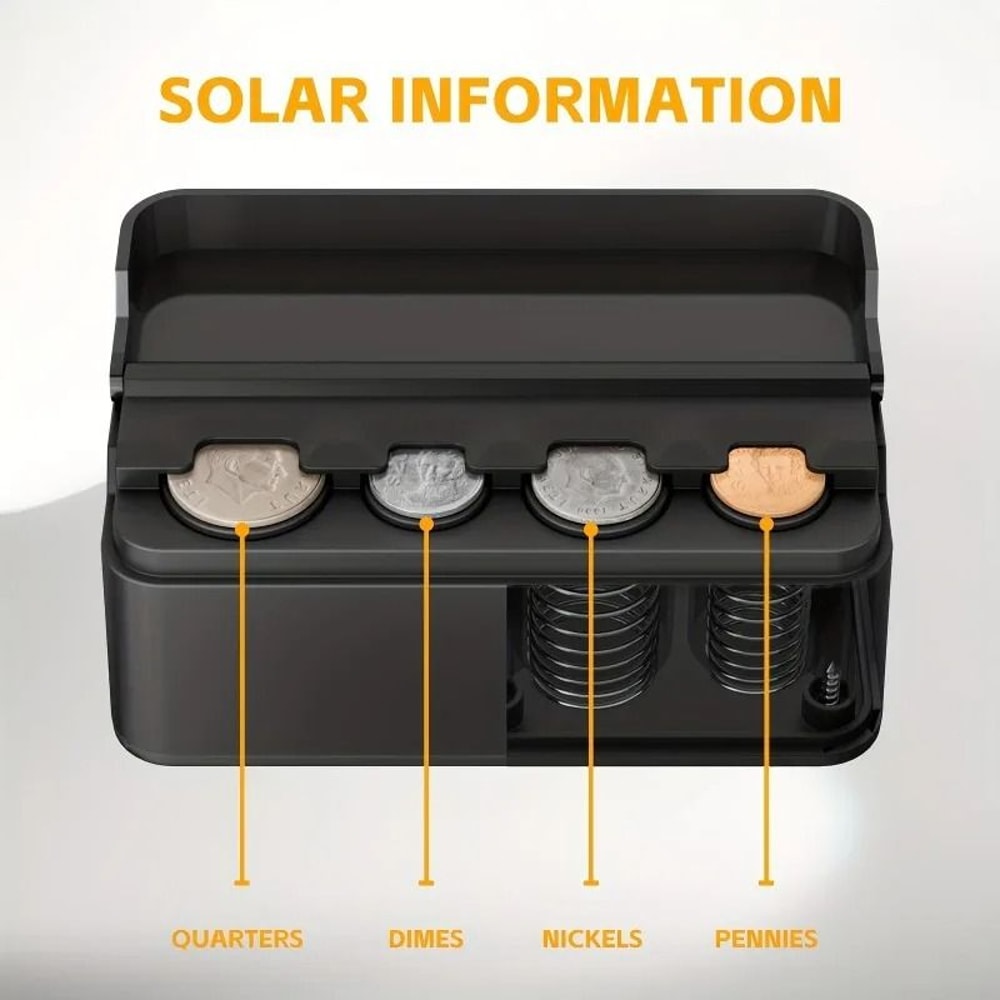 Car Coin Holder Change Organizer Compact Money Dispenser 3