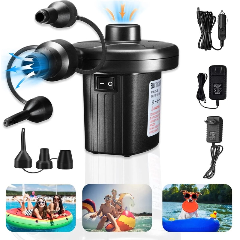 Mini Electric Inflatable Air Pump For Mattress Pool And Camping 0
