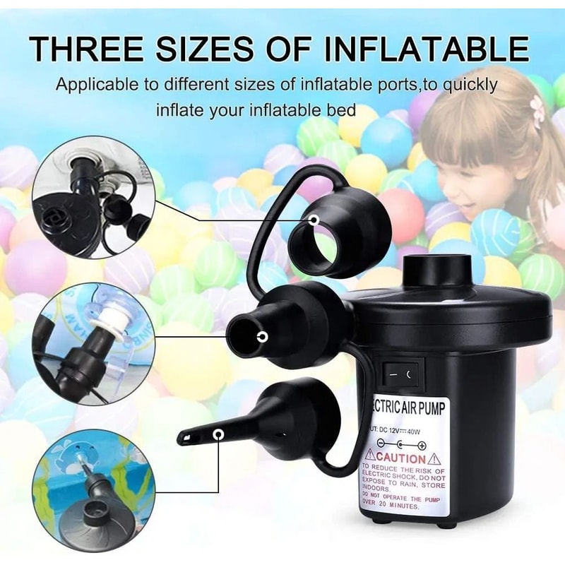 Mini Electric Inflatable Air Pump For Mattress Pool And Camping 1