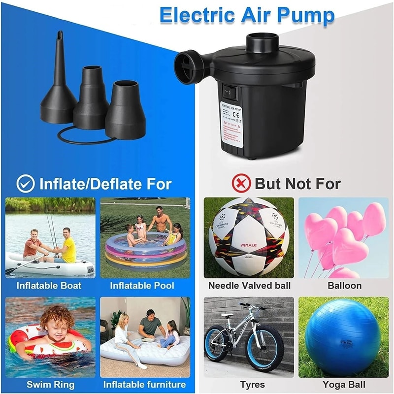 Mini Electric Inflatable Air Pump For Mattress Pool And Camping 4