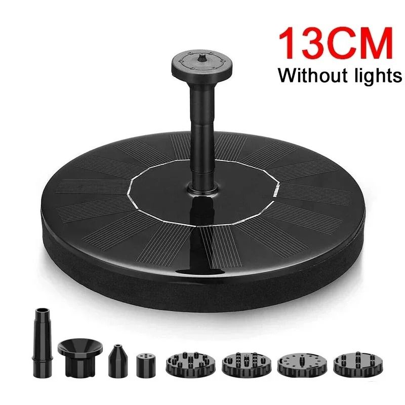 Solar LED Fountain Light With Color Changing Water Spray 8