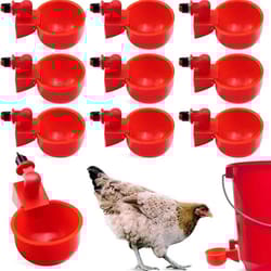chicken waterer cups poultry drinking feeder cups