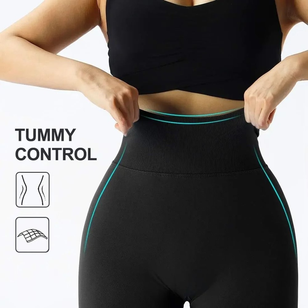 Womens High Waist Seamless Fitness Yoga Pants 4