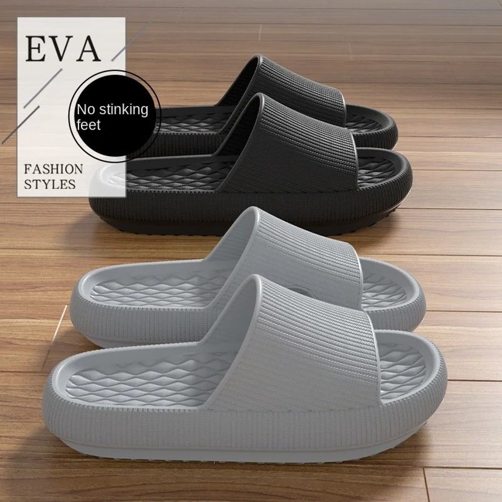 Womens Thick Platform Cloud Slippers Soft EVA Pillow Slides 1