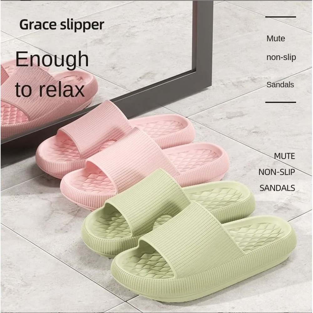 Womens Thick Platform Cloud Slippers Soft EVA Pillow Slides 2
