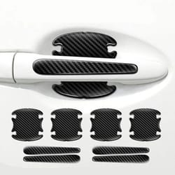 car door handle bowl scratch protection stickers carbon fiber style