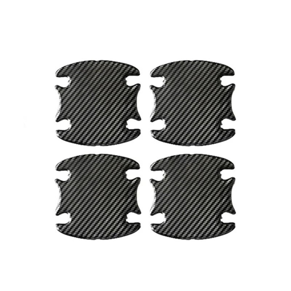 Car Door Handle Bowl Scratch Protection Stickers Carbon Fiber Style 10