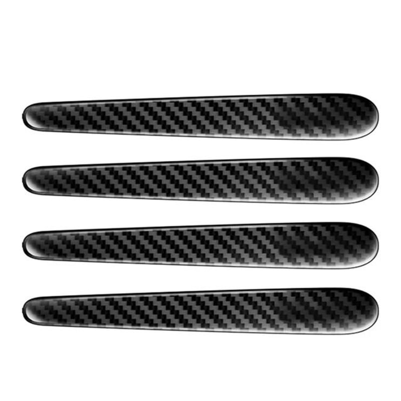 Car Door Handle Bowl Scratch Protection Stickers Carbon Fiber Style 6