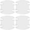 Car Door Handle Bowl Scratch Protection Stickers Carbon Fiber Style 8