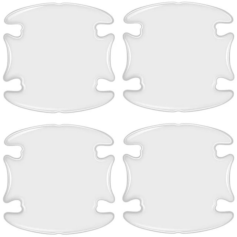 Car Door Handle Bowl Scratch Protection Stickers Carbon Fiber Style 8