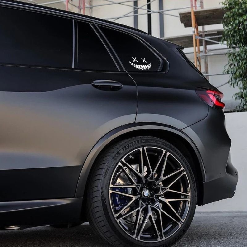 Demon Smiling Face Car Window Vinyl Sticker 3