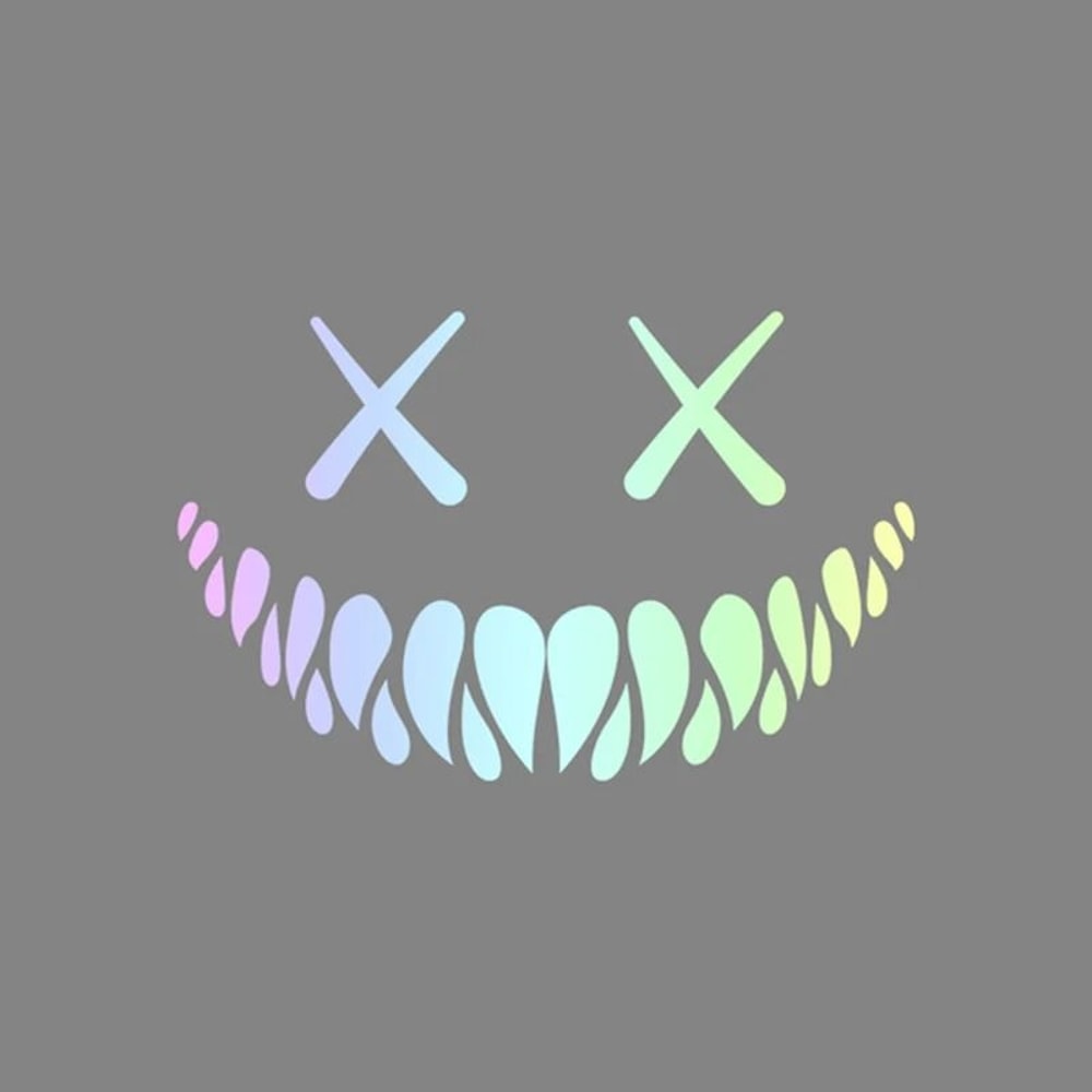 Demon Smiling Face Car Window Vinyl Sticker 5