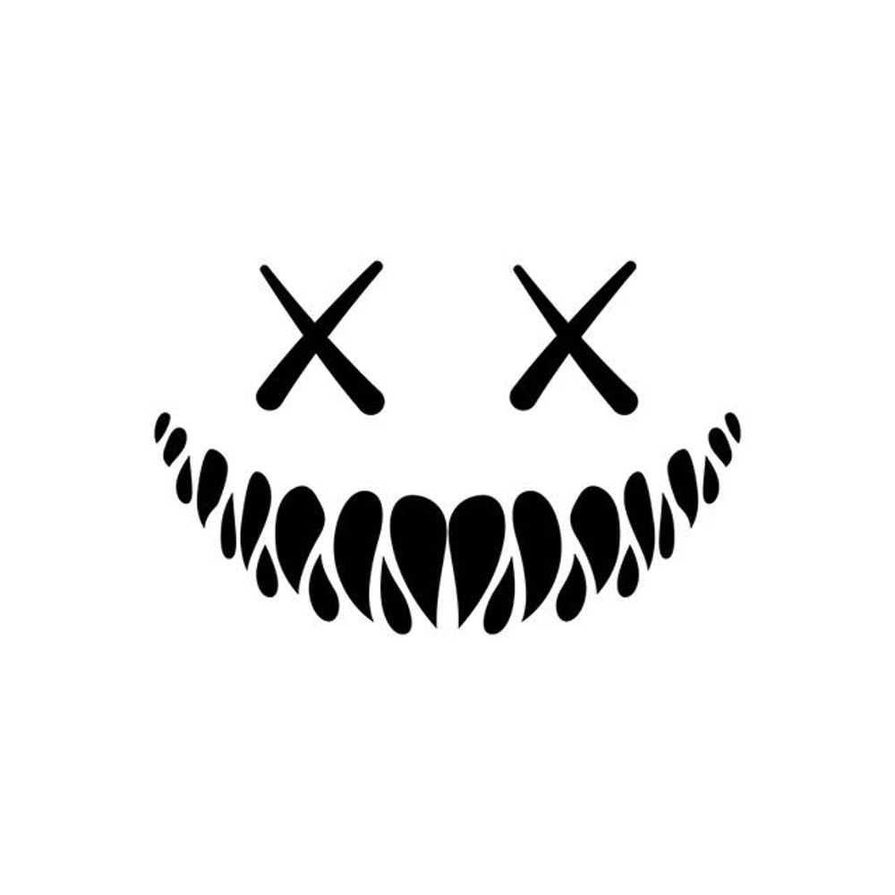 Demon Smiling Face Car Window Vinyl Sticker 6