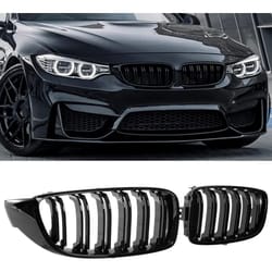 bmw 4 series f32 f33 f36 gloss black double slat front kidney grille replacement