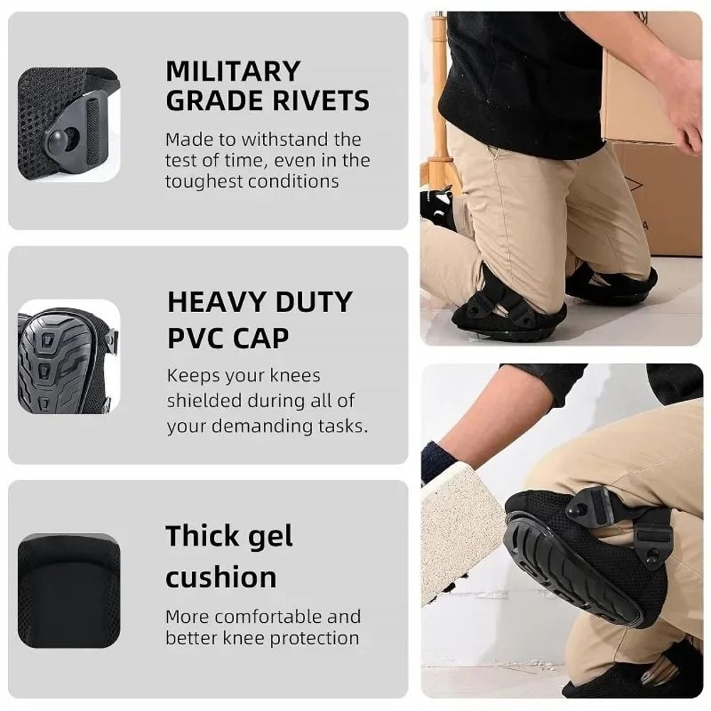 Professional Gel Work Knee Brace With Dual Adjustable Straps For Men And Women 3