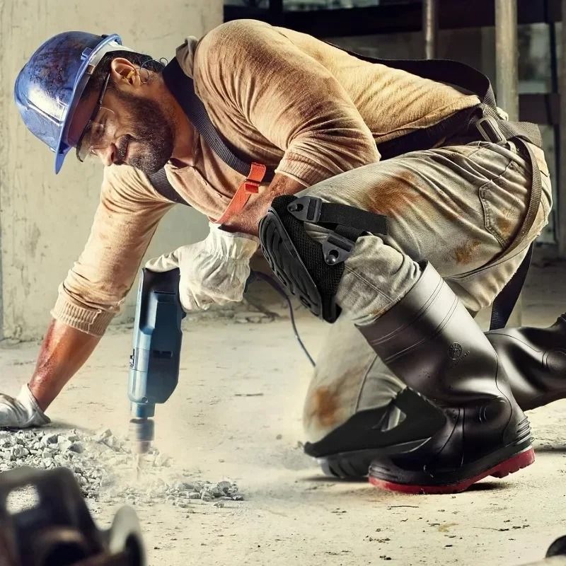 Professional Gel Work Knee Brace With Dual Adjustable Straps For Men And Women 4