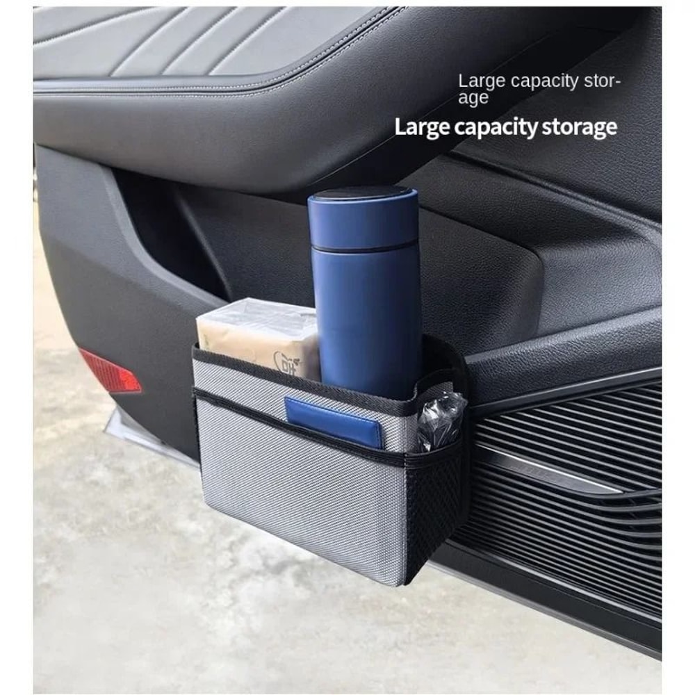 Car Seat Back Hanging Storage Bag With Compact Side Organizer 5