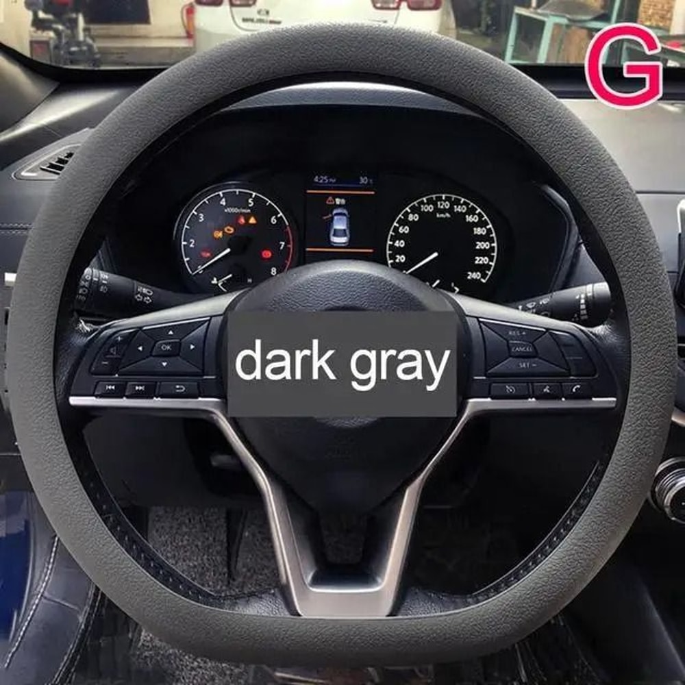 Universal Silicone Steering Wheel Cover With Soft Grip Texture 13
