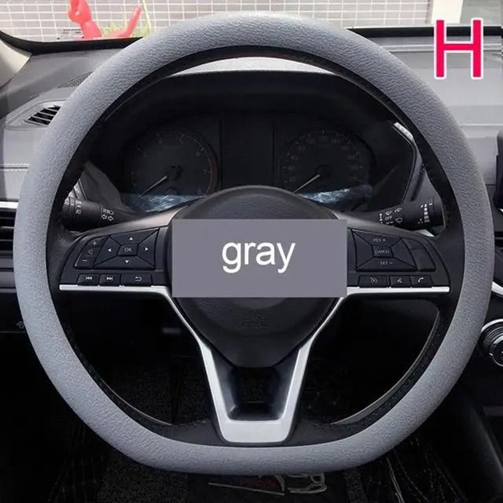 Universal Silicone Steering Wheel Cover With Soft Grip Texture 14