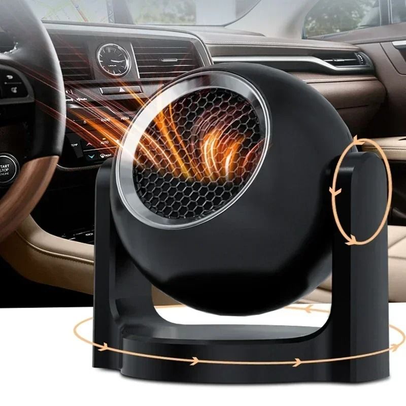 Portable 12V Car Heater Electric Windshield Defogger And Defroster Fan 0