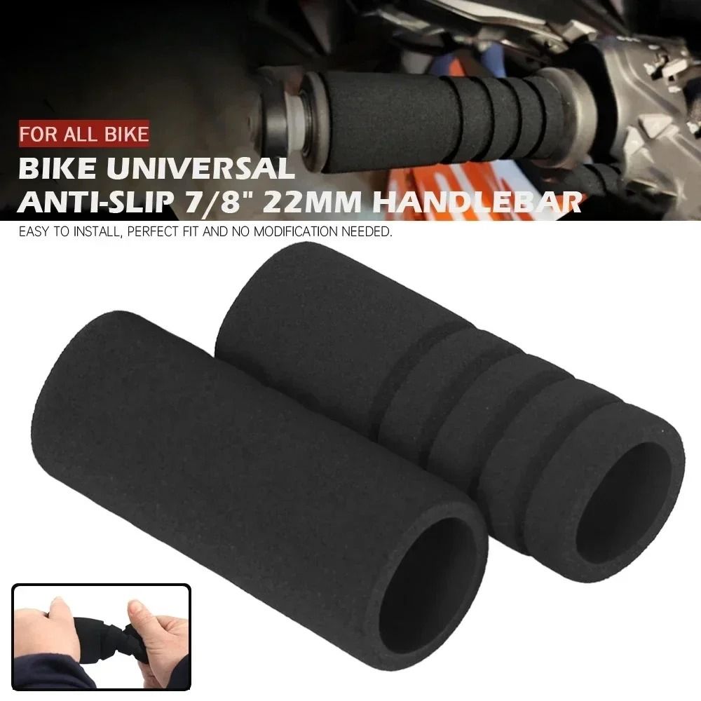 Universal Motorcycle Handlebar Foam Grip Covers 22mm Anti Vibration 0