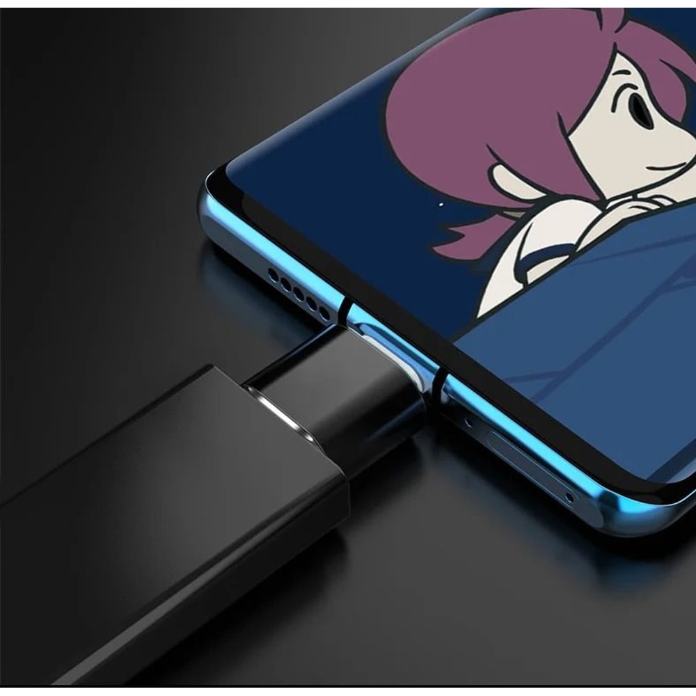 Type C To USB A Mini Charging Adapter For Car Use 3