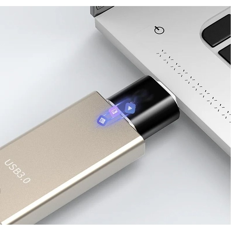 Type C To USB A Mini Charging Adapter For Car Use 5